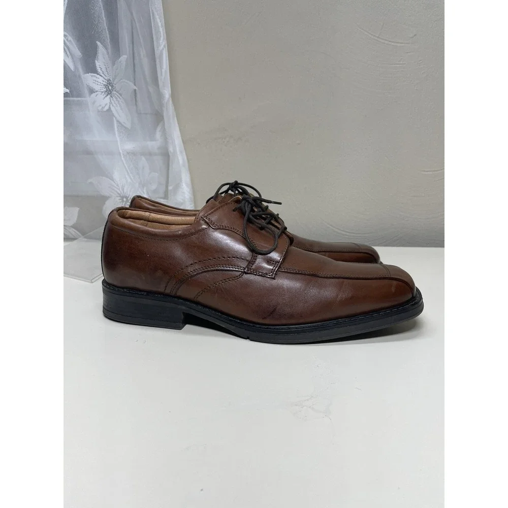 KLONDIKE Mens Eur 45 Brown Leather Shoes Oxfotd Dress Lece-up #96264 ( US 11)